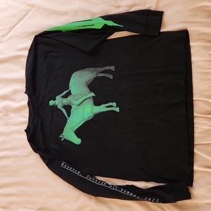 Beyonce Renaissance World Tour merch long sleeve tee green horse